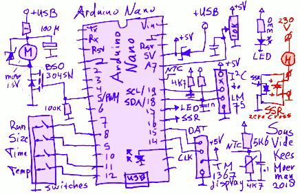 Sous Vide controller met de Arduino nano