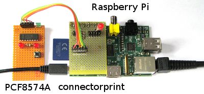 Connectorprint en PCF8574 via I2C