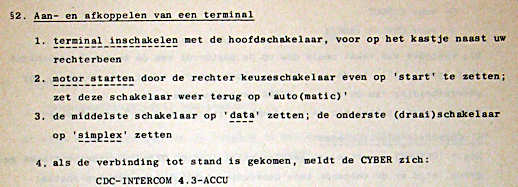 Handleding: het starten van de teletype