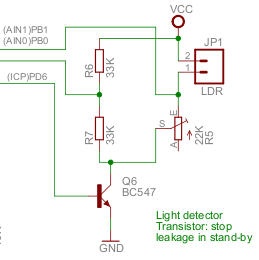 Schema lichtdetectie