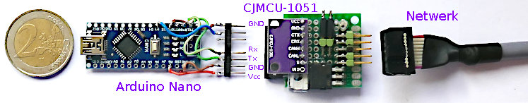 Minimum netwerk-node met Arduino Nano